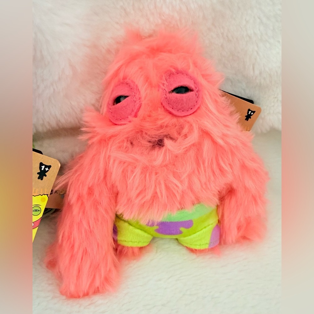 ZURU Fuggler X SPONGEBOB SQUAREPANTS Plush Keychain Patrick New W Tags